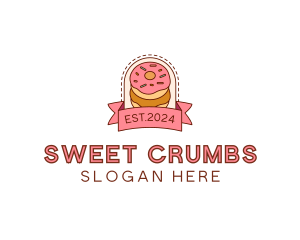 Donut Dessert Sweet logo design