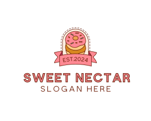 Donut Dessert Sweet logo design