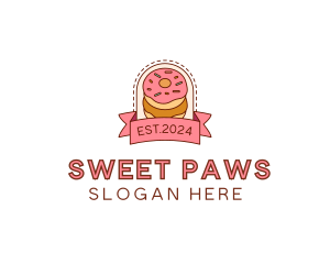 Donut Dessert Sweet logo design