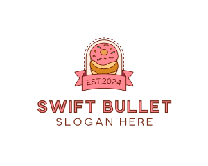 Donut Dessert Sweet logo design