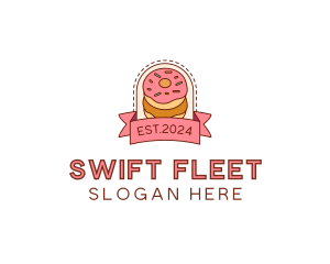 Donut Dessert Sweet logo design