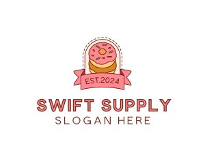 Donut Dessert Sweet logo design