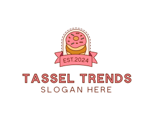 Donut Dessert Sweet logo design