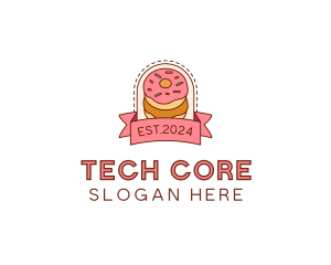 Donut Dessert Sweet logo design