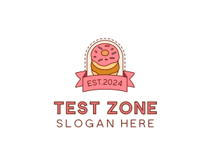 Donut Dessert Sweet logo design