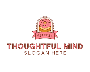 Donut Dessert Sweet logo design