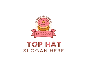 Donut Dessert Sweet logo design