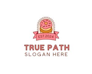 Donut Dessert Sweet logo design