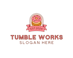 Donut Dessert Sweet logo design