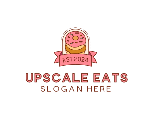 Donut Dessert Sweet logo design