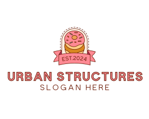 Donut Dessert Sweet logo design