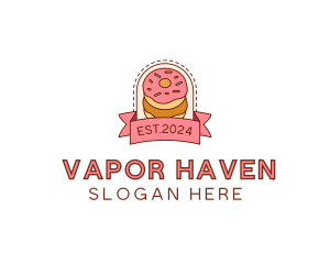 Donut Dessert Sweet logo design