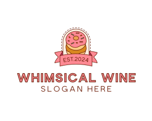 Donut Dessert Sweet logo design