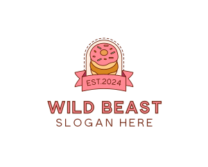 Donut Dessert Sweet logo design