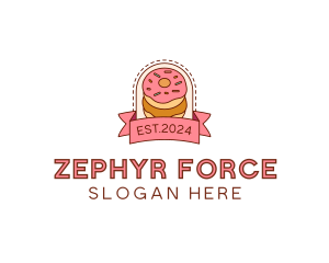 Donut Dessert Sweet logo design