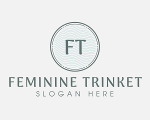 Retro Feminine Fashion logo design