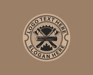 Rustic Axe Handyman logo