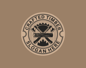 Rustic Axe Handyman logo design