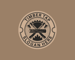 Rustic Axe Handyman logo design