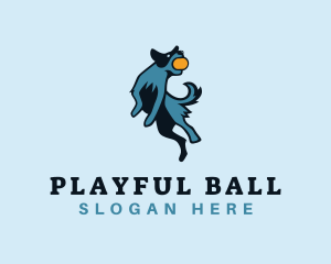 Dog Play Fetch logo design