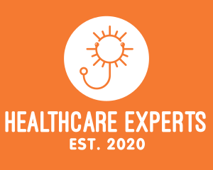 Orange Sunny Stethoscope logo