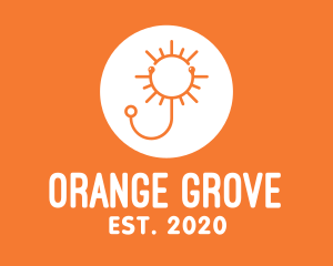 Orange Sunny Stethoscope logo