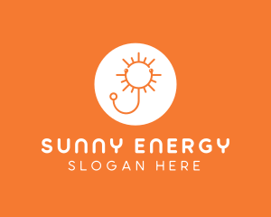 Orange Sunny Stethoscope logo