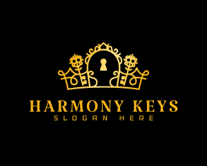 Royal Key Crown logo design