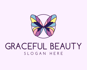 Multicolor Butterfly Mosaic logo
