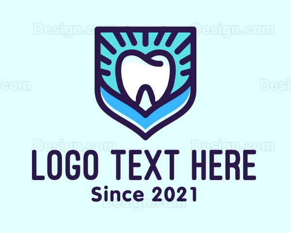 Dental Clinic Tooth Shield Logo