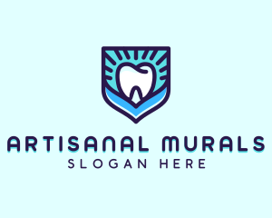 Dental Clinic Tooth Shield logo design