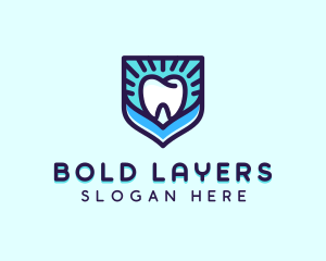 Dental Clinic Tooth Shield logo design