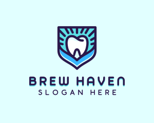 Dental Clinic Tooth Shield logo design