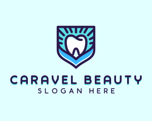 Dental Clinic Tooth Shield logo design