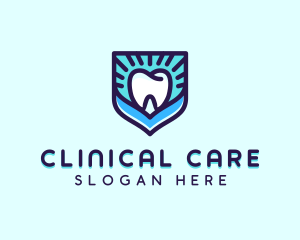 Dental Clinic Tooth Shield logo design