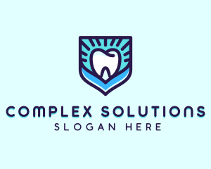 Dental Clinic Tooth Shield logo design