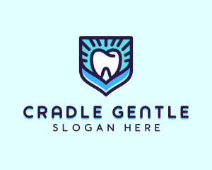 Dental Clinic Tooth Shield logo design