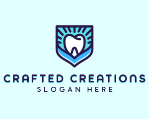 Dental Clinic Tooth Shield logo design