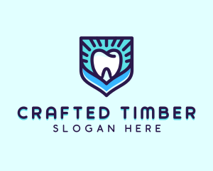 Dental Clinic Tooth Shield logo design