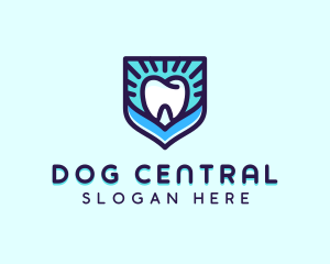 Dental Clinic Tooth Shield logo design