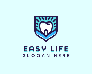 Dental Clinic Tooth Shield logo design