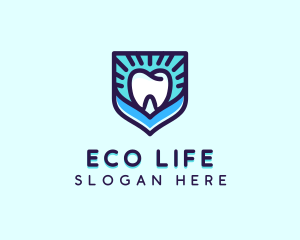 Dental Clinic Tooth Shield logo design