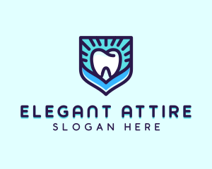 Dental Clinic Tooth Shield logo design