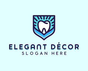 Dental Clinic Tooth Shield logo design