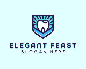 Dental Clinic Tooth Shield logo design