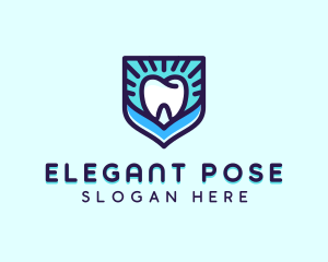 Dental Clinic Tooth Shield logo design