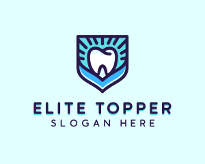 Dental Clinic Tooth Shield logo design