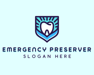 Dental Clinic Tooth Shield logo design