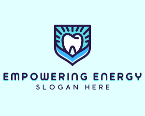 Dental Clinic Tooth Shield logo design