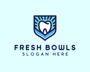 Dental Clinic Tooth Shield logo design